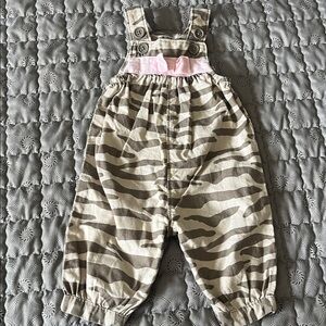Carter's Camouflage Overalls with Pink Accent